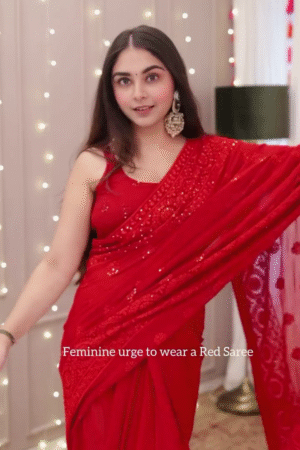 Women Embellished Saree with Lace Border