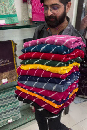 13 Vibrant Colors Pure Georgette Lehariya