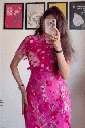 Pink Floral Print Maxi Dress | Elegant Flowy Summer Style 🌸