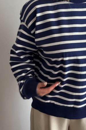 ⚓ Timeless Stripes – Navy & White Classic Charm 🌊✨